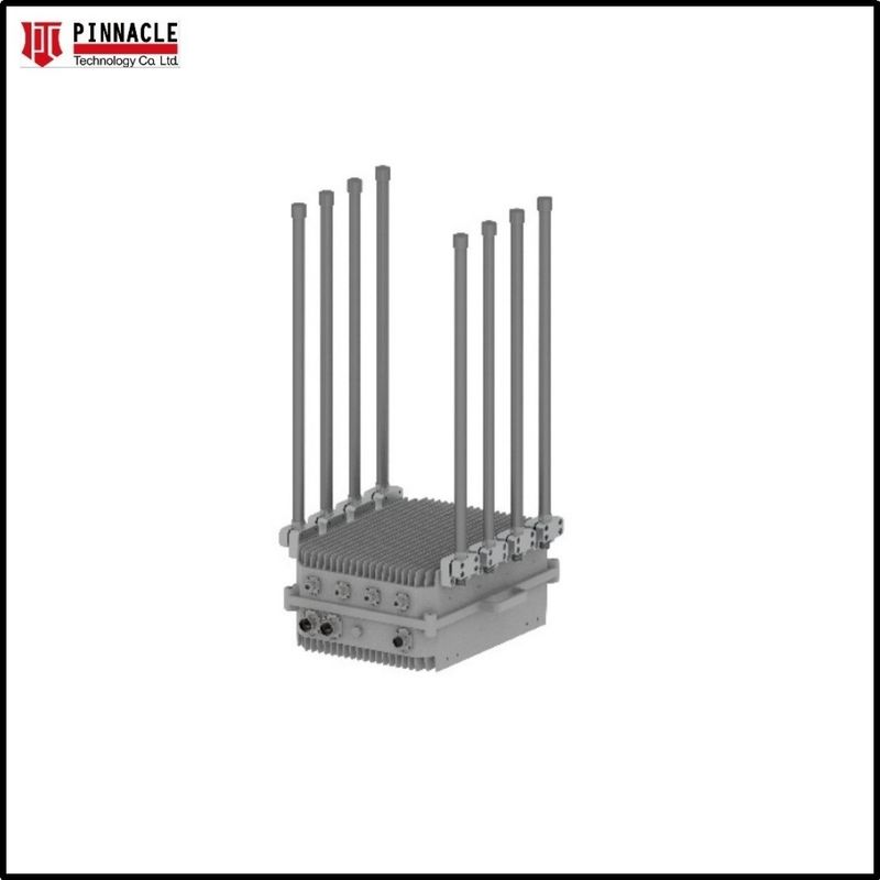 UAS Wifi GPS Remote Control FPV Drone Detector Counter Jammer Outdoor Tipe tetap