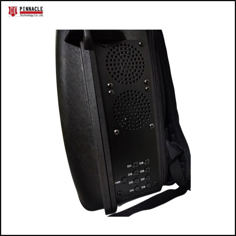 Full Band VHF UHF Remote Control Manpack Backpack Signal Jammer 2G 3G 4G 5G