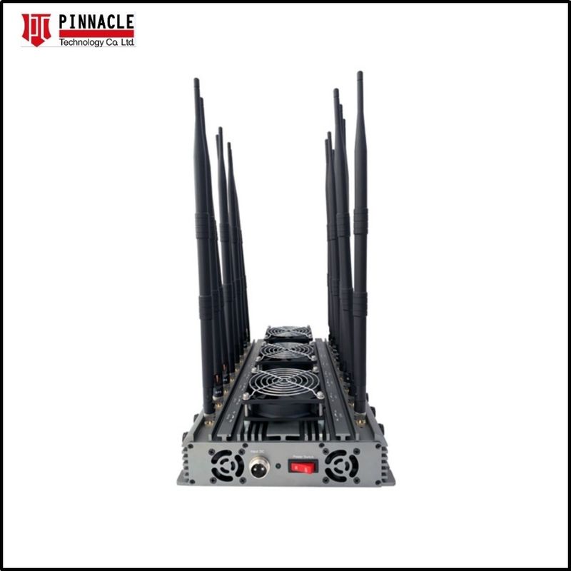 16 Antenna WIFI Remote Control Lojack Jammer Cell Phone Blocker Untuk Kantor 120W