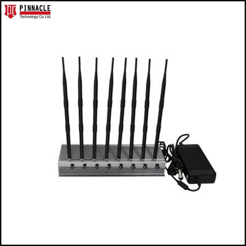 8 antena ampuh Jammer Locker GPS WiFi VHF UHF Cell Phone Dan Wifi Blocker 80W