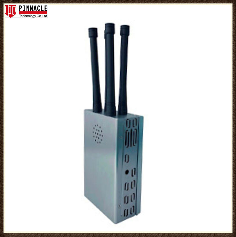 30W L1 ~ L5 GPS Wifi Ponsel Handheld GPS Blocker 4 Antenna Remote Control