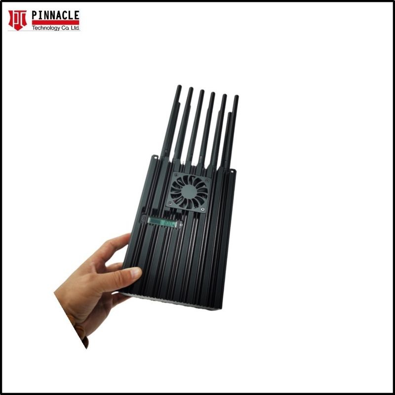 12 Antenna Handheld Signal Jammer Scrambler CDMA GSM PCS 3G LTE UHF VHF Remote Control