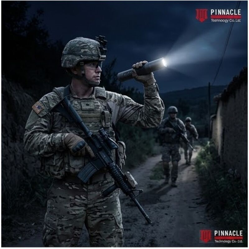 2-in-1 Flashlight Anti-Drone Jammer | Portable Tactical UAS Defense (500m Range)