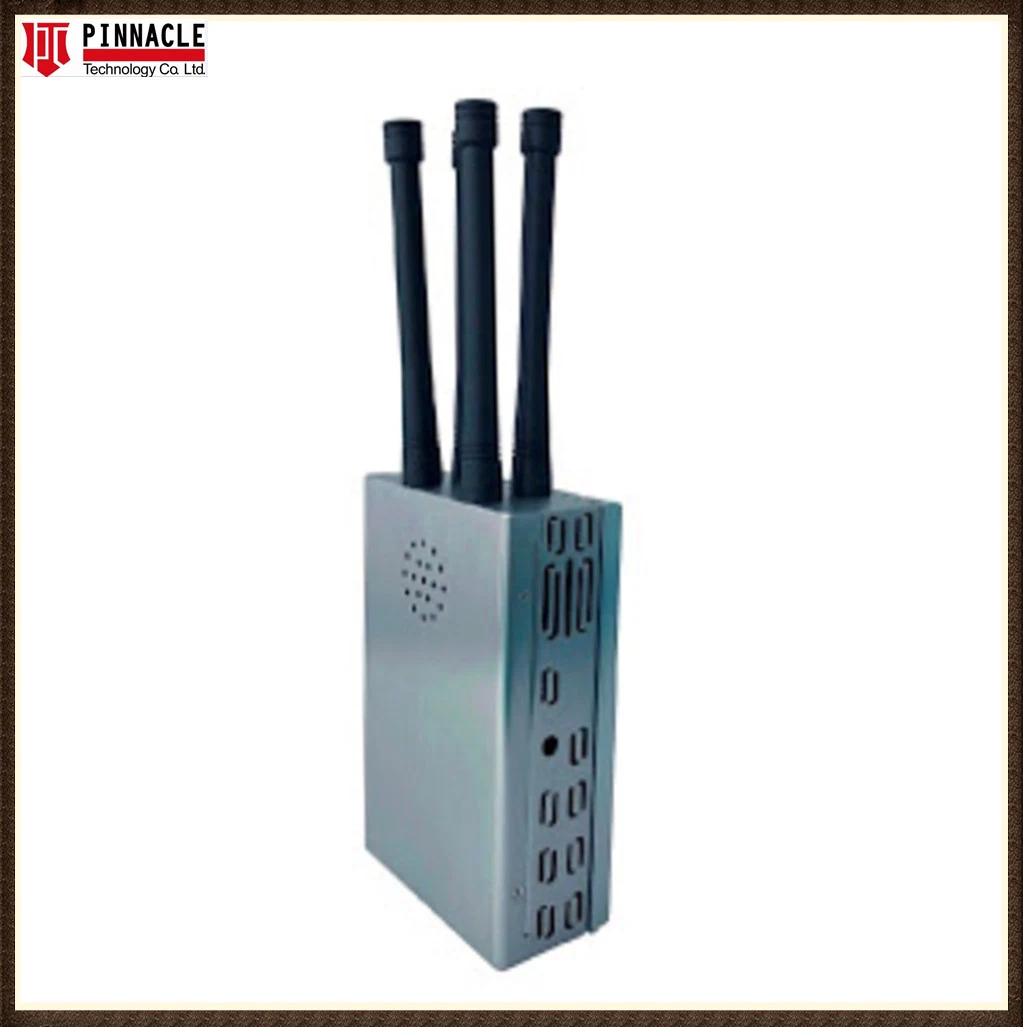 30W L1 ~ L5 GPS Wifi Ponsel Handheld GPS Blocker 4 Antenna Remote Control 0