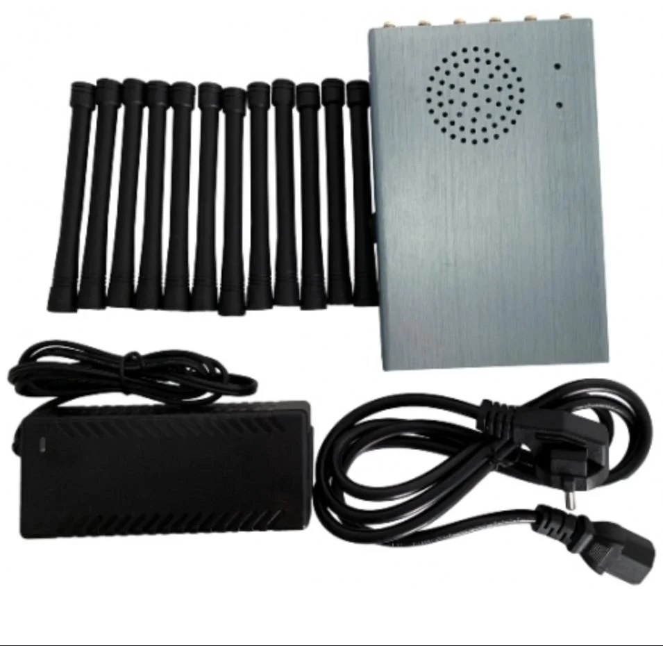 12CH Handheld Cellular Militer Cell Phone Jammer VHF UHF Radio Signal Blocker 1