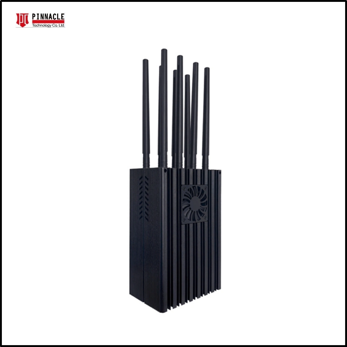 8 Antenna Portable GPS Drone Frequency Jammer Untuk Memblokir Sampai 100 Meter 2