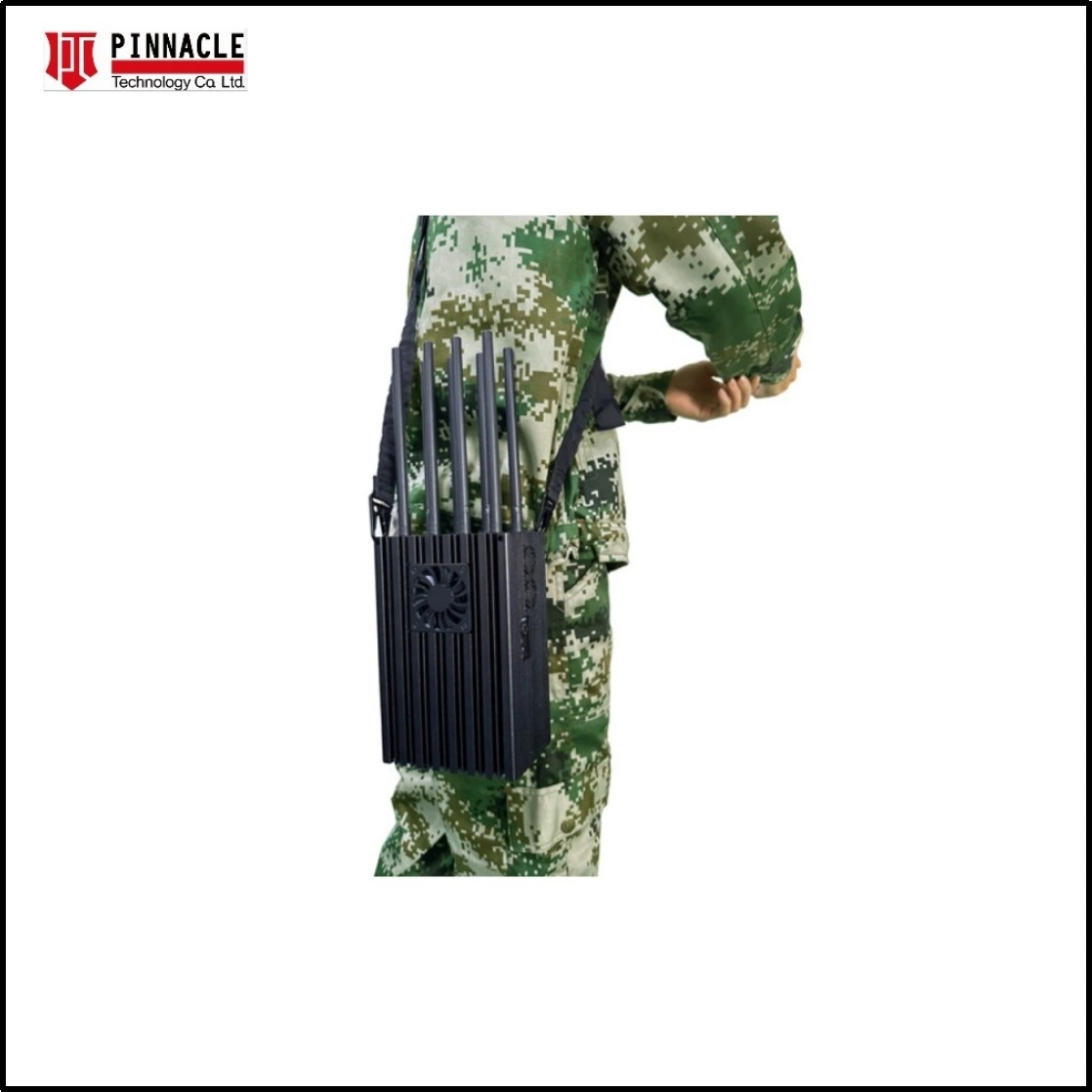 8 Antenna Portable GPS Drone Frequency Jammer Untuk Memblokir Sampai 100 Meter 3