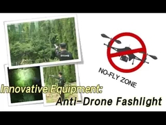 Bentuk Senjata 8 Frekuensi UAV / Drone Jammer baterai internal hingga 1,5 km