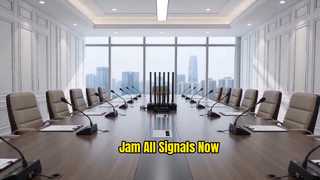 Jammer Sinyal WIFI Ponsel Berdaya Tinggi Desktop 12 Antena