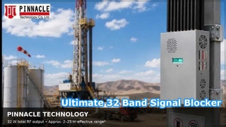 Jammer Sinyal Genggam 32W 32 Saluran Kontrol Pita Independen Sakelar DIP 5G WiFi GPS Pemblokir Telepon